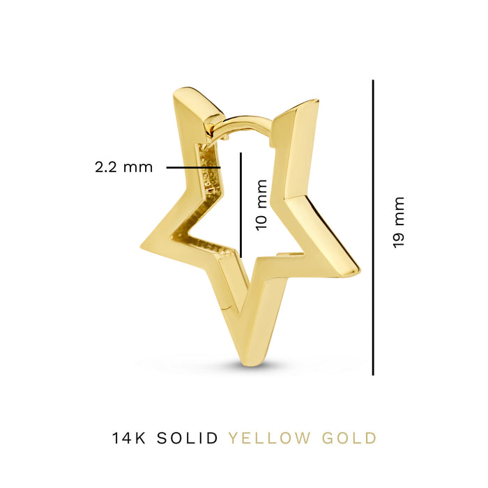 Isabel Bernard Monceau Juene Boucles D'oreilles étoile En Or 14 Carats