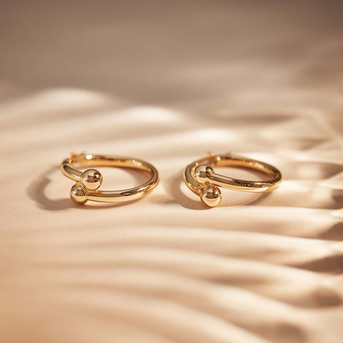 Isabel Bernard Monceau Mirell Boucles D'oreilles En Or 14 Carats (16.5 Mm)