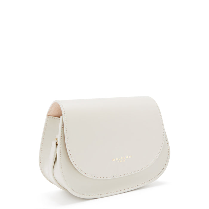 Isabel Bernard Montmartre Madelon Sac à Bandoulière En Cuir De Naturel Crème