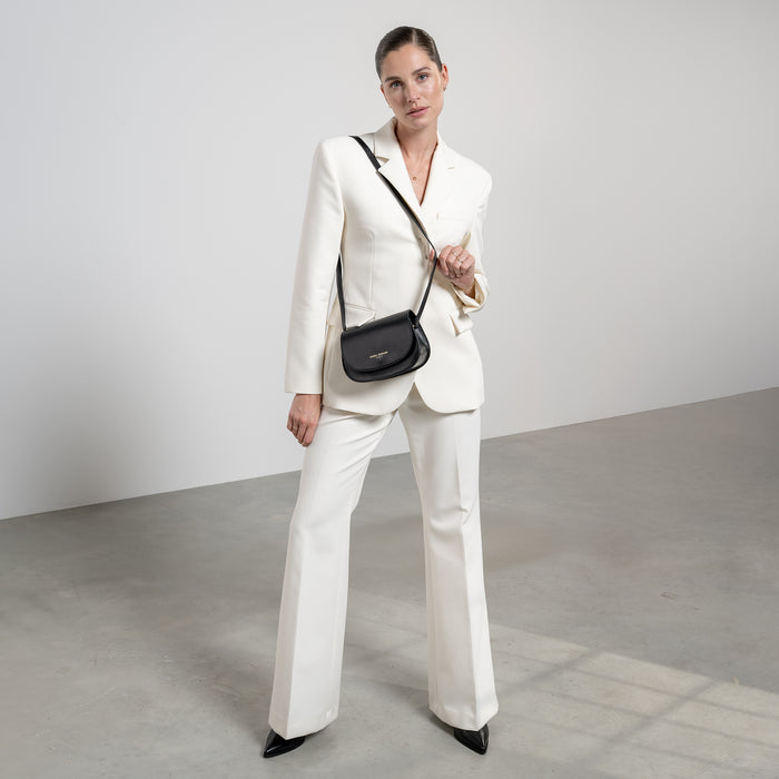 Isabel Bernard Montmartre Manon Sac à Bandoulière En Cuir De Naturel Noir