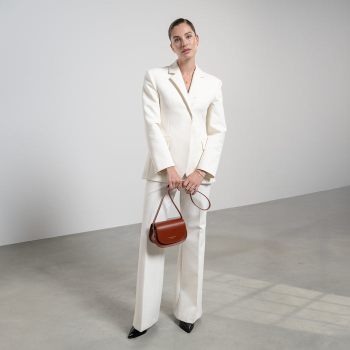 Isabel Bernard Montmartre Manon Sac à Bandoulière En Cuir De Naturel Cognac