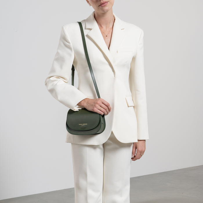 Isabel Bernard Montmartre Manon Sac à Bandoulière En Cuir De Naturel Vert