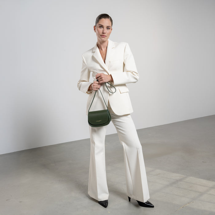 Isabel Bernard Montmartre Manon Sac à Bandoulière En Cuir De Naturel Vert