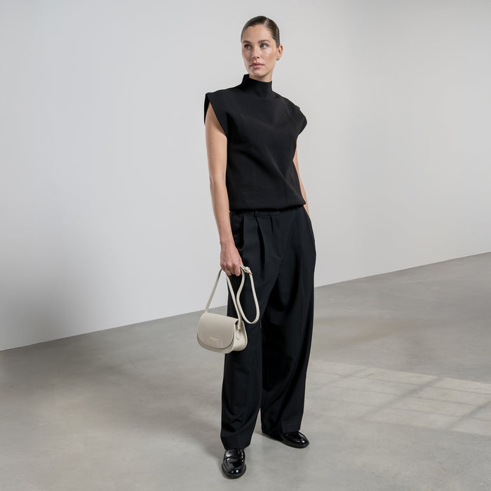 Isabel Bernard Montmartre Manon Sac à Bandoulière En Cuir De Naturel Crème