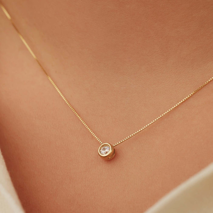 Isabel Bernard Rivoli Aélys Collier En Or 14 Carats Et Oxyde De Zirconium