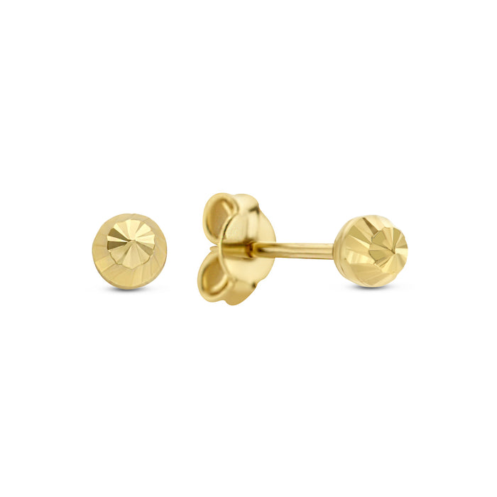 Isabel Bernard Rivoli Demi Clous D'oreilles En Or 14 Carats Avec Diamant Taillé