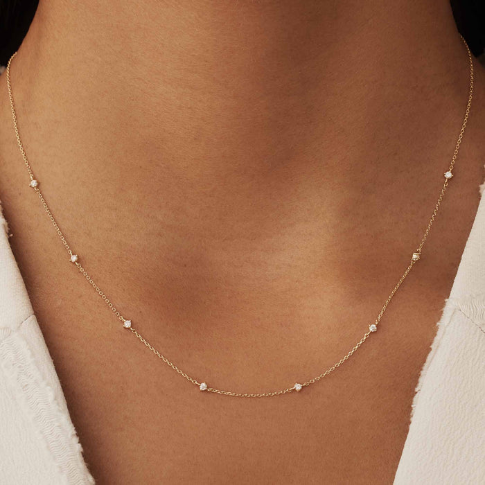 Isabel Bernard Rivoli Esmée Collier En Or 14 Carats Et Oxydes De Zirconium