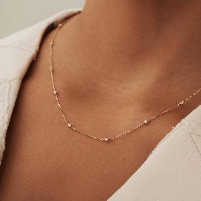 Isabel Bernard Rivoli Esmée Collier En Or 14 Carats Et Oxydes De Zirconium