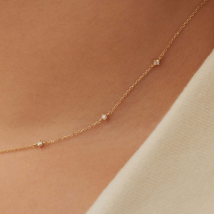 Isabel Bernard Rivoli Esmée Collier En Or 14 Carats Et Oxydes De Zirconium