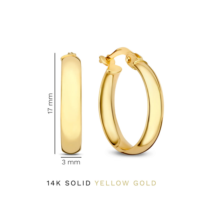 Isabel Bernard Rivoli Estrella Boucles D'oreilles En Or 14 Carats (14 Mm)