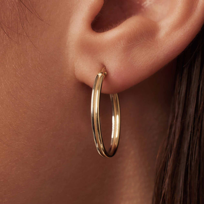 Isabel Bernard Rivoli Flori Boucles D'oreilles En Or 14 Carats (22 Mm)