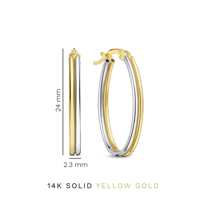 Isabel Bernard Rivoli Flori Boucles D'oreilles En Or 14 Carats (22 Mm)