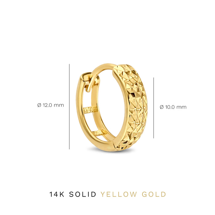 Isabel Bernard Rivoli Laura Boucles D'oreilles En Or 14 Carats Avec Diamant Taillé