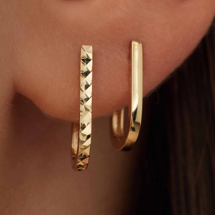 Isabel Bernard Rivoli Laura Boucles D'oreilles Pendantes En Or 14 Carats Avec Diamant Taillé