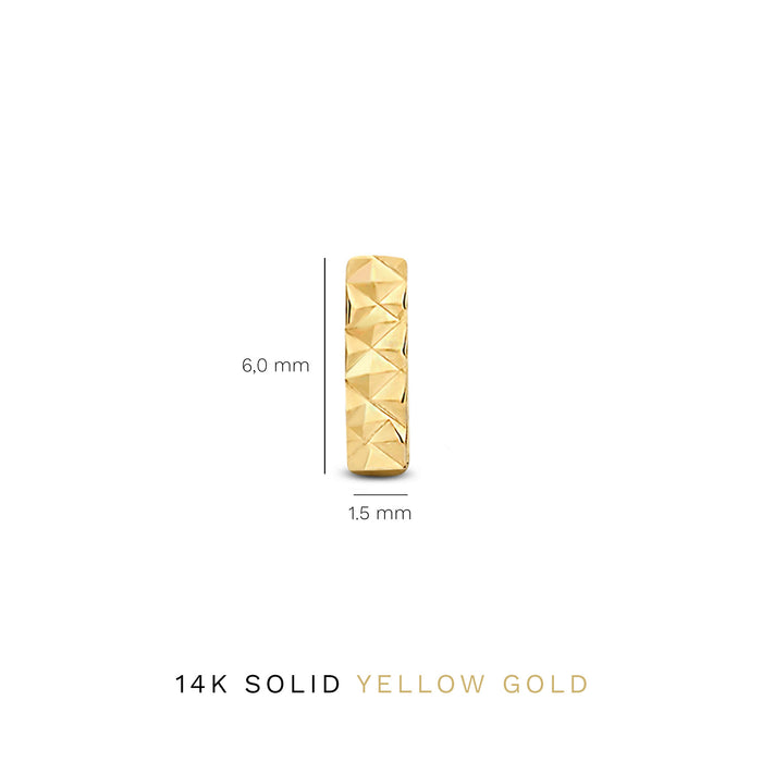 Isabel Bernard Rivoli Laura Clous D'oreilles En Or 14 Carats Avec Diamant Taillé