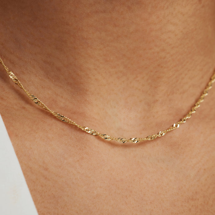 Isabel Bernard Rivoli Lilou Collier En Or 14 Carats Avec Torsion