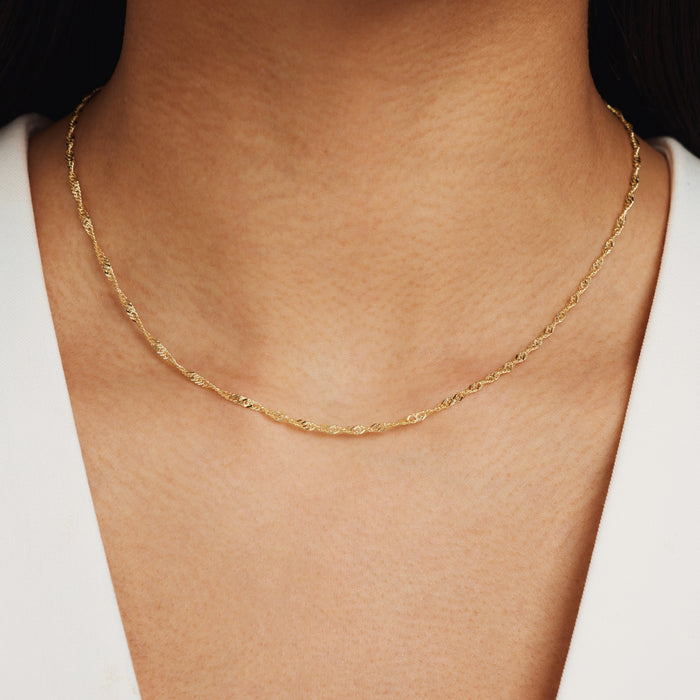 Isabel Bernard Rivoli Lilou Collier En Or 14 Carats Avec Torsion