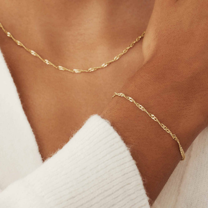 Isabel Bernard Rivoli Lilou Collier En Or 14 Carats Avec Torsion