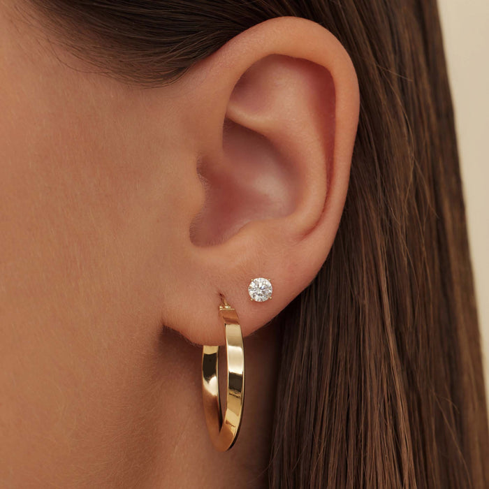 Isabel Bernard Rivoli Maryn Créoles En Or 14 Carats