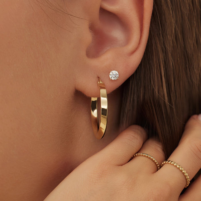 Isabel Bernard Rivoli Maryn Créoles En Or 14 Carats