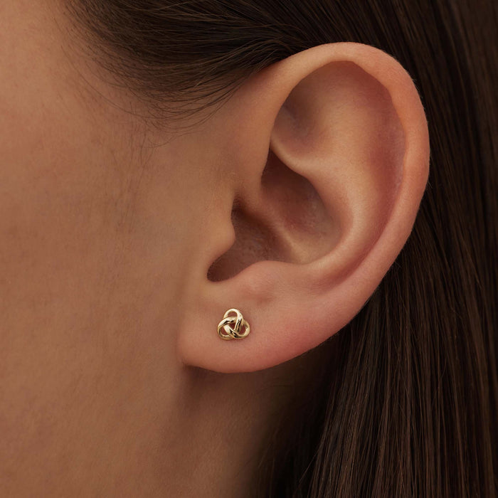 Isabel Bernard Rivoli Méline Clous D'oreilles En Or 14 Carats Avec Nœud