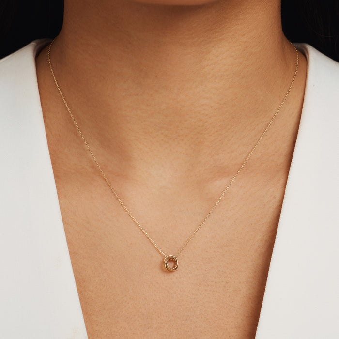 Isabel Bernard Rivoli Méline Collier En Or 14 Carats Avec Cercles