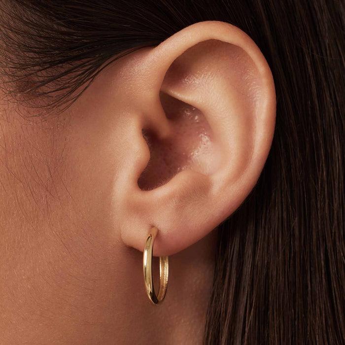 Isabel Bernard Rivoli Morgane Boucles D'oreilles En Or 14 Carats (15.5 Mm)
