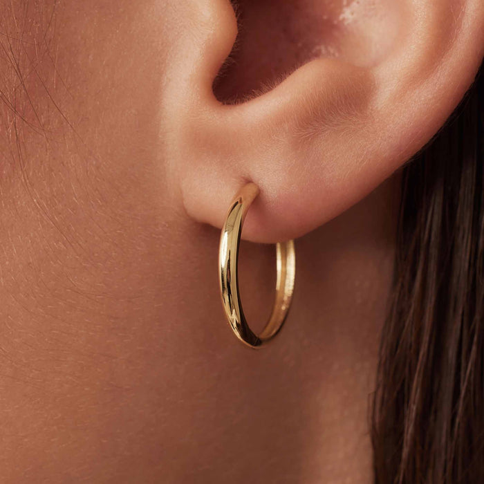 Isabel Bernard Rivoli Morgane Boucles D'oreilles En Or 14 Carats (15.5 Mm)