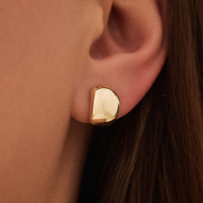 Isabel Bernard Rivoli Morgane En Or 14 Carats Moitié Créoles