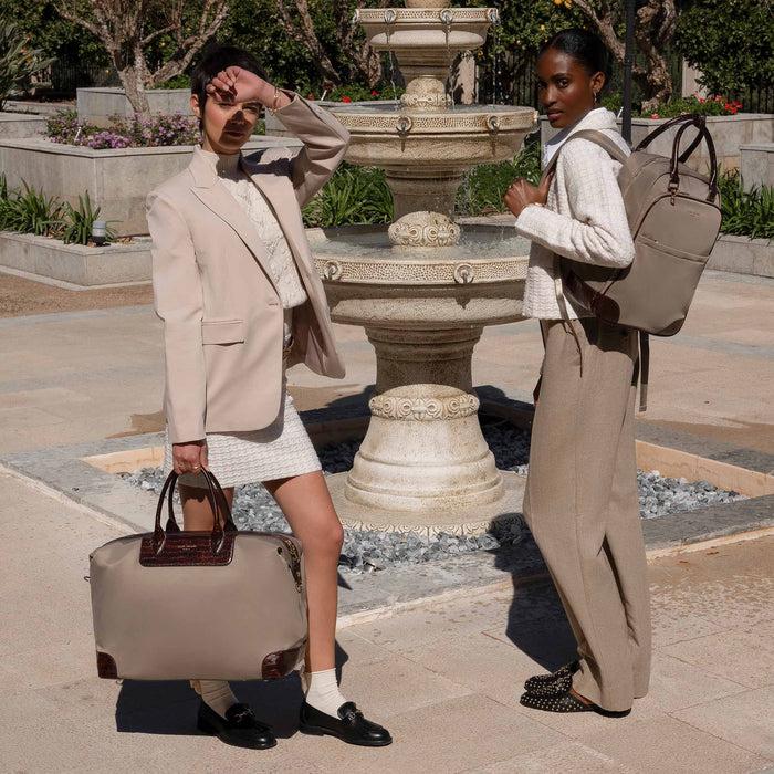 Isabel Bernard Sac à Dos Et Sac De Week-end Cadeau D'Isabel Taupe Petit