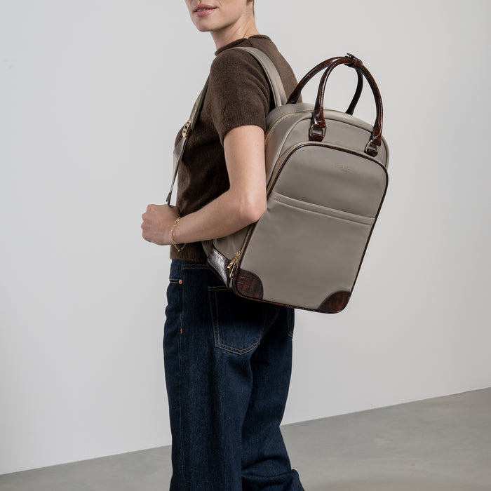 Isabel Bernard Sac à Dos Et Sac De Week-end Cadeau D'Isabel Taupe Petit