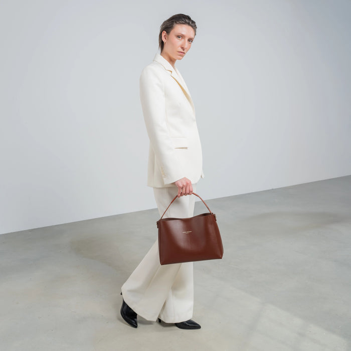 Isabel Bernard Sac à Main En Cuir Tanné Végétal Montmartre Béatrice Cognac