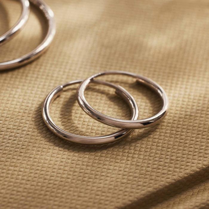 Isabel Bernard Saint Germain Cerise Boucles D'oreilles En Or Blanc 14 Carats (18 Mm)