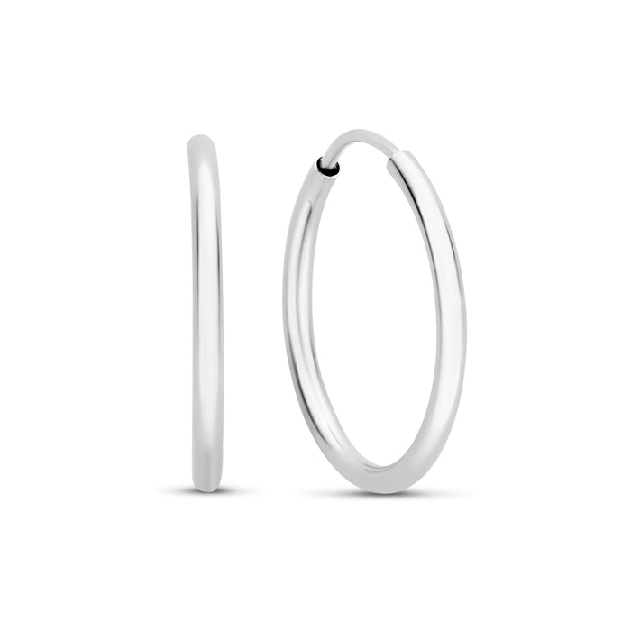 isabel bernard Saint Germain Cerise boucles d'oreilles en or blanc 14 carats (18 mm)