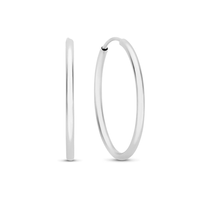 isabel bernard Saint Germain Cerise boucles d'oreilles en or blanc 14 carats (20 mm)