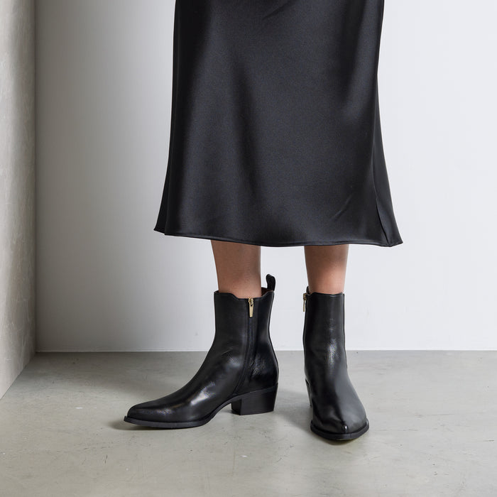 Isabel Bernard Vendôme Amandine Bottes En Cuir De Veau Noir