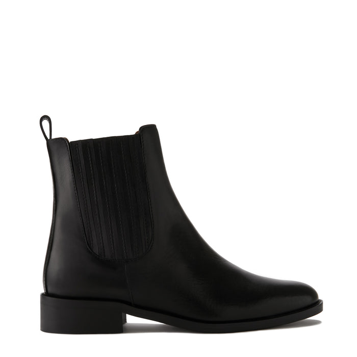 isabel bernard Vendôme Chey chelsea boots en cuir de veau noir