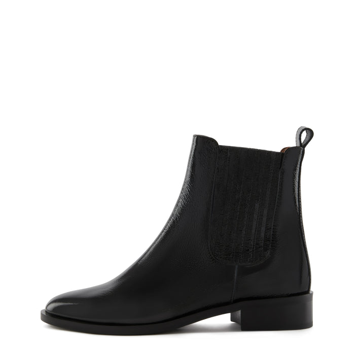 Isabel Bernard Vendôme Chey Chelsea Boots En Cuir Verni Noir