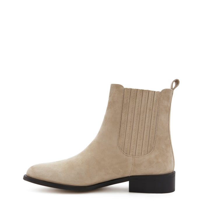 Isabel Bernard Vendôme Chey Chelsea Boots En Daim Beige