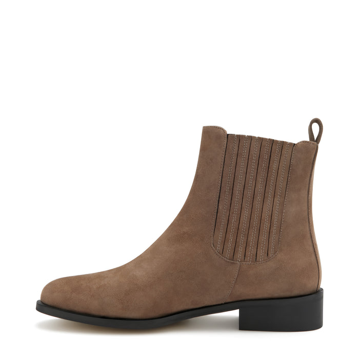 Isabel Bernard Vendôme Chey Chelsea Boots En Daim Taupe