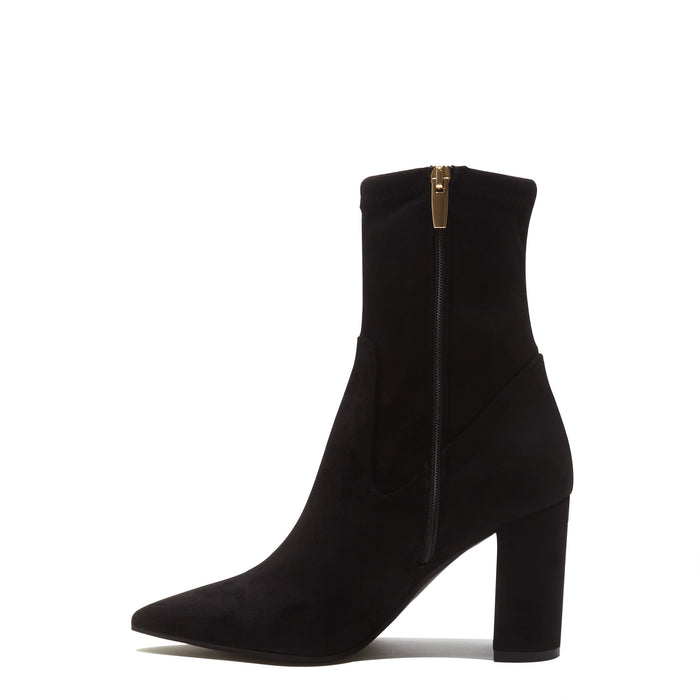 Isabel Bernard Vendôme Fem Black Nylon Stretch Suede Heels