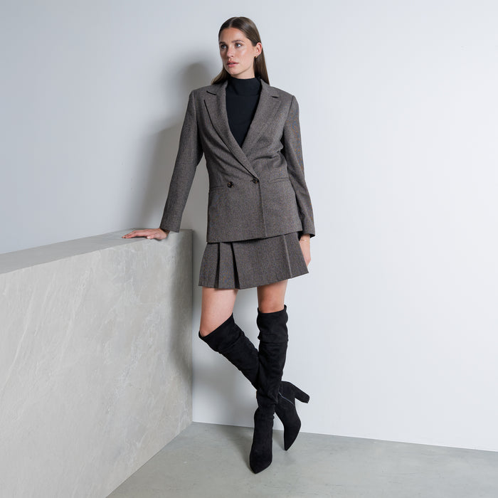 Isabel Bernard Vendôme Fem Black Nylon Stretch Suede Heels