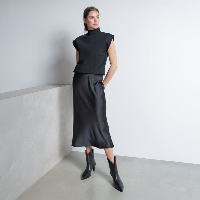 Isabel Bernard Vendôme Louane Bottes En Cuir De Veau Noir