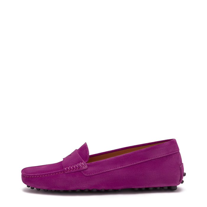 Isabel Bernard Vendôme Marie Mocassins En Daim Fuchsia