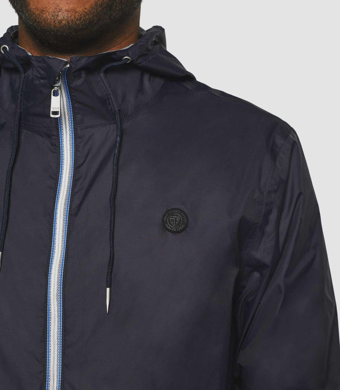 Izac Blouson à Capuche Réversible Marine Et Gris "Ryan"
