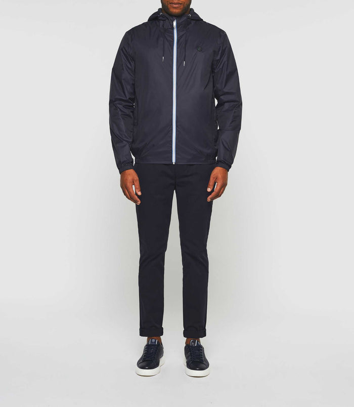 Izac Blouson à Capuche Réversible Marine Et Gris "Ryan"