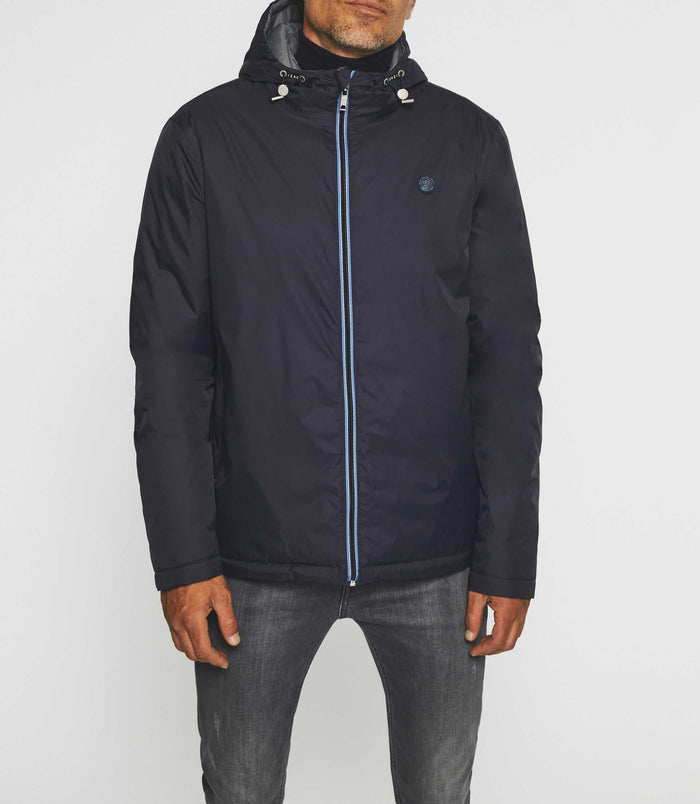 Izac Blouson Matelassé Réversible Marine Et Gris MORENO