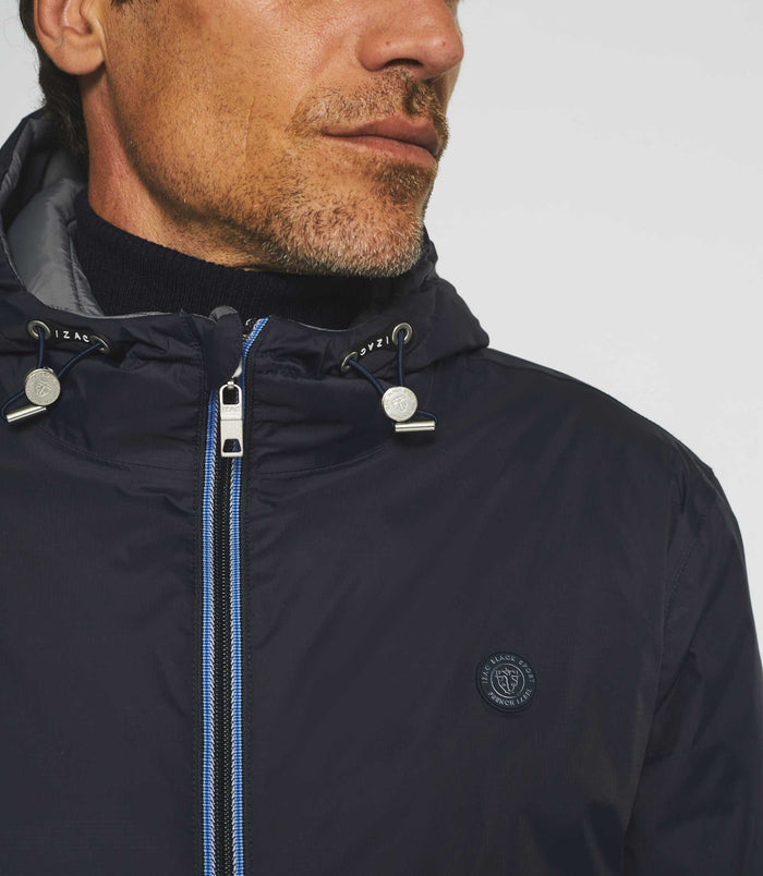Izac Blouson Matelassé Réversible Marine Et Gris MORENO