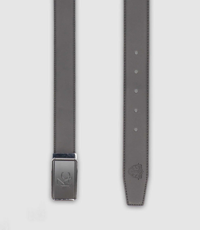 izac Ceinture réversible 35mm ajustable noire mate et noire CLUME