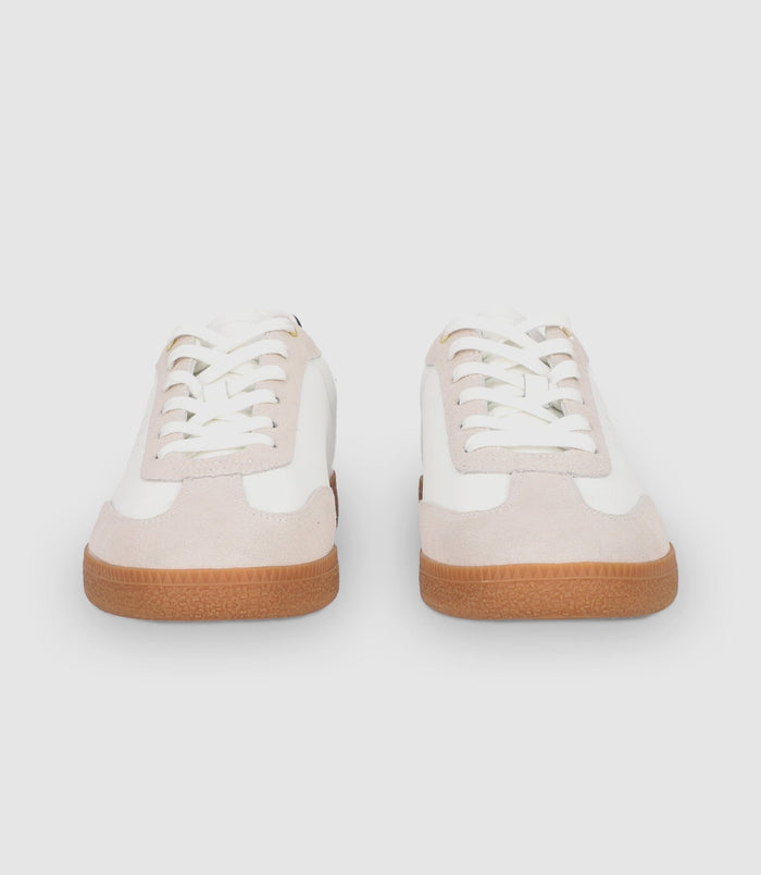 Izac Chaussures Sneakers En Cuir Avec Logo Blanches